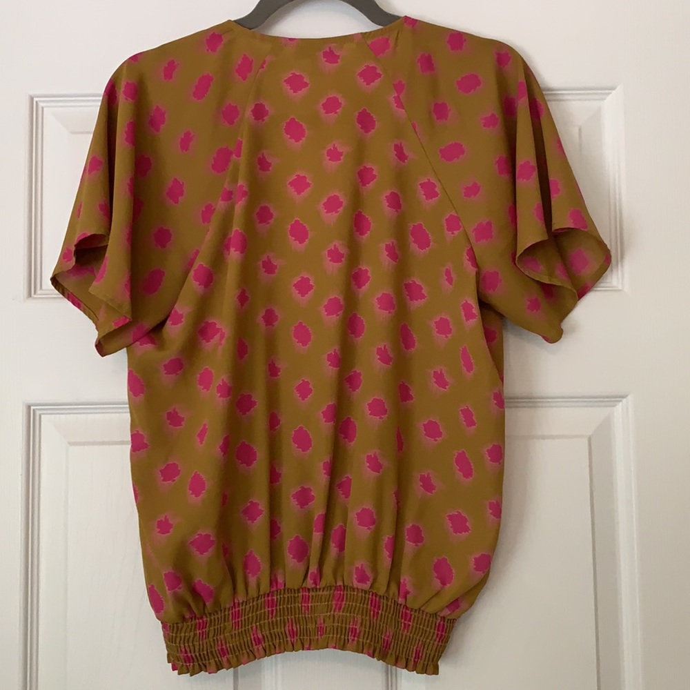 Evereve Allison Joy Polka Dot Wrap Front Blouse - Picture 4 of 4